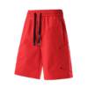 3 Men's Red Casual Shorts with Elastic Drawstring Waist