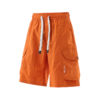 png (4) Men's Purple Cargo Shorts with Elastic Drawstring Waist