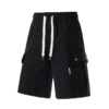 1 Men's Light Beige Cargo Shorts with Drawstring Waist