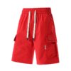 5 Men's Light Beige Cargo Shorts with Drawstring Waist